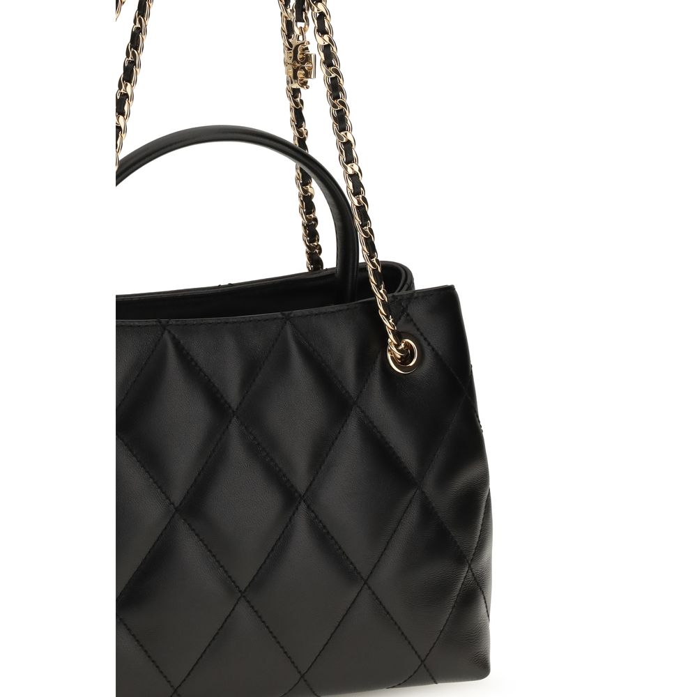 Tory Burch Black Calf Leather Bos Taurus Shoulder Bag - Timeless Elegance