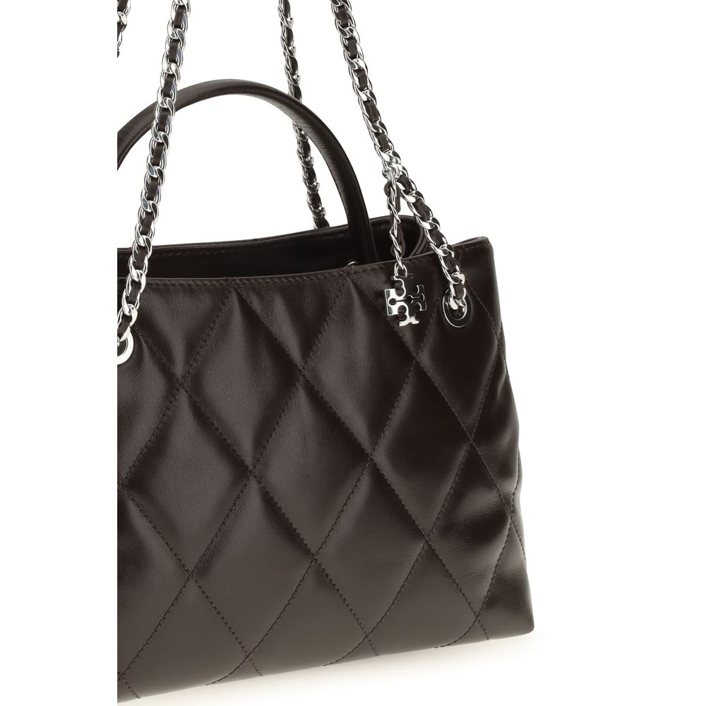 Tory Burch Brown Calf Leather Shoulder Bag - Timeless Elegance