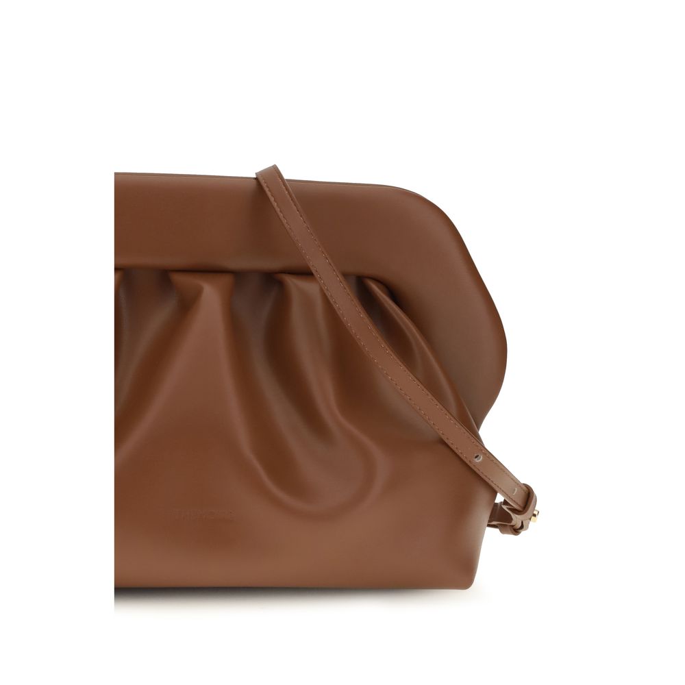 THEMOIRè Brown Vegan Leather Clutch Bag - Timeless Elegance