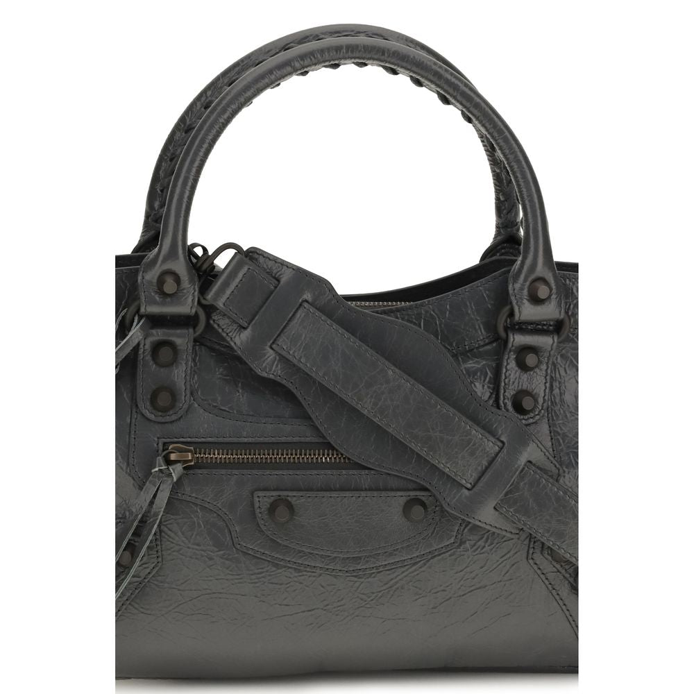 Balenciaga Gray Lamb Ovis Aries Shoulder Bag - Timeless Luxury