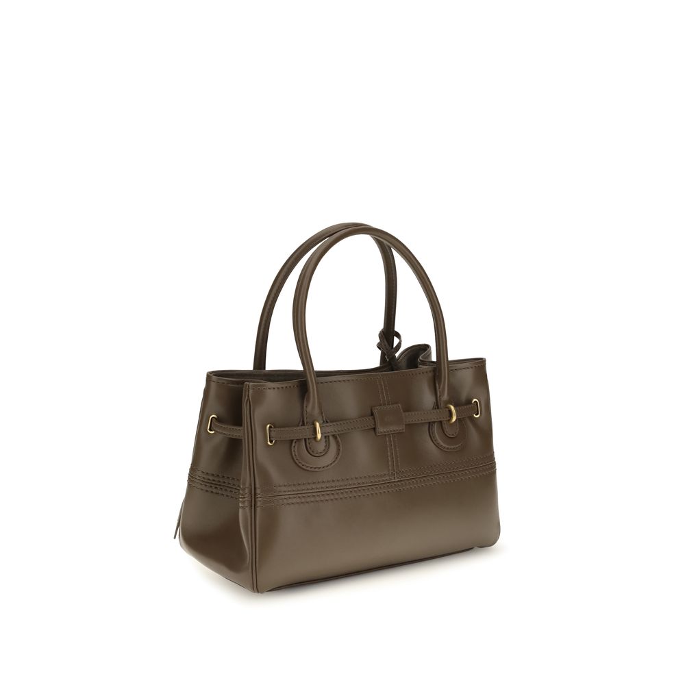 Chloé Brown Buffalo Leather Shoulder Bag - Timeless Luxury Elegance