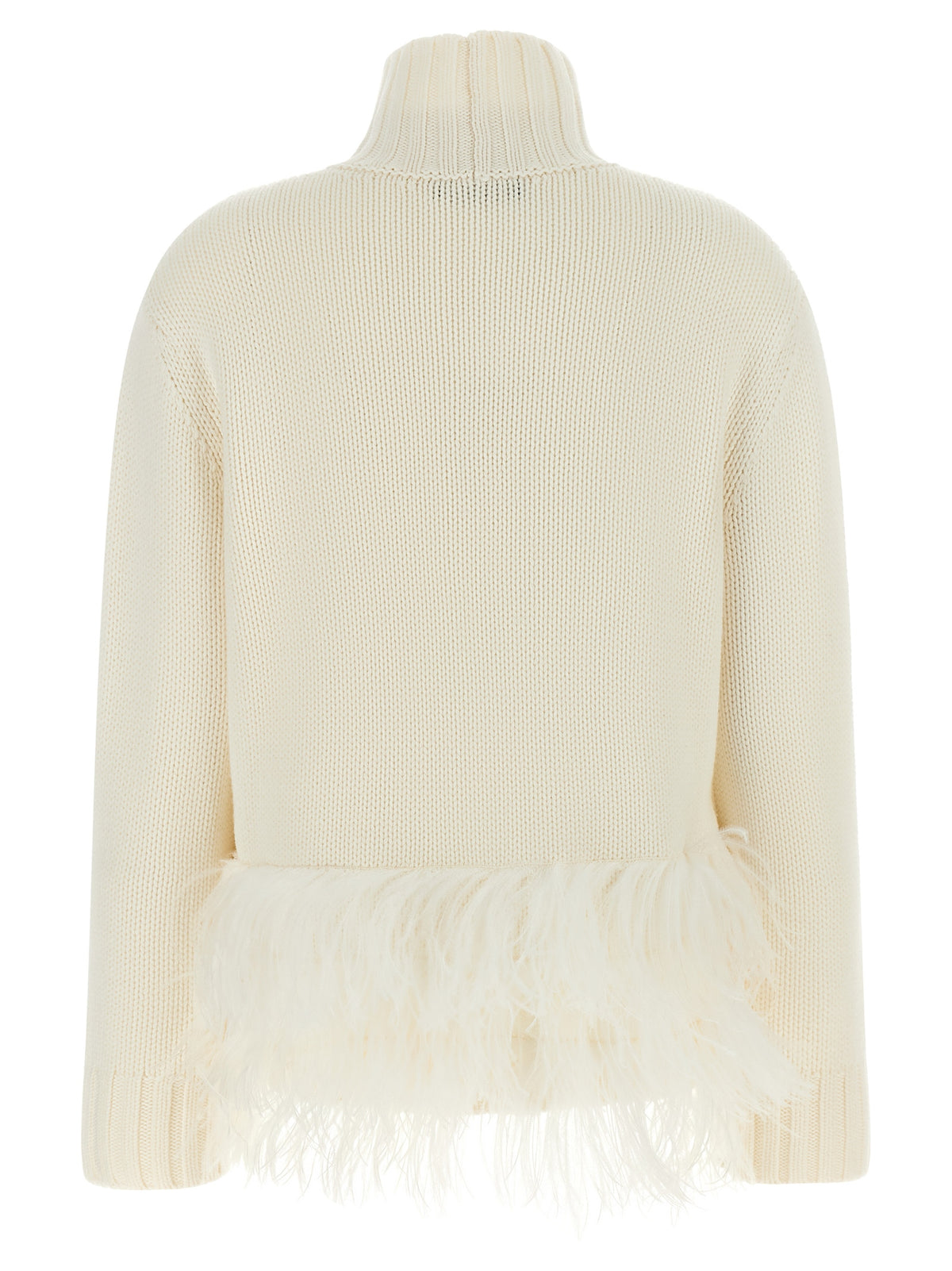Fabiana Filippi White Virgin Wool Cardigan - Timeless Luxury