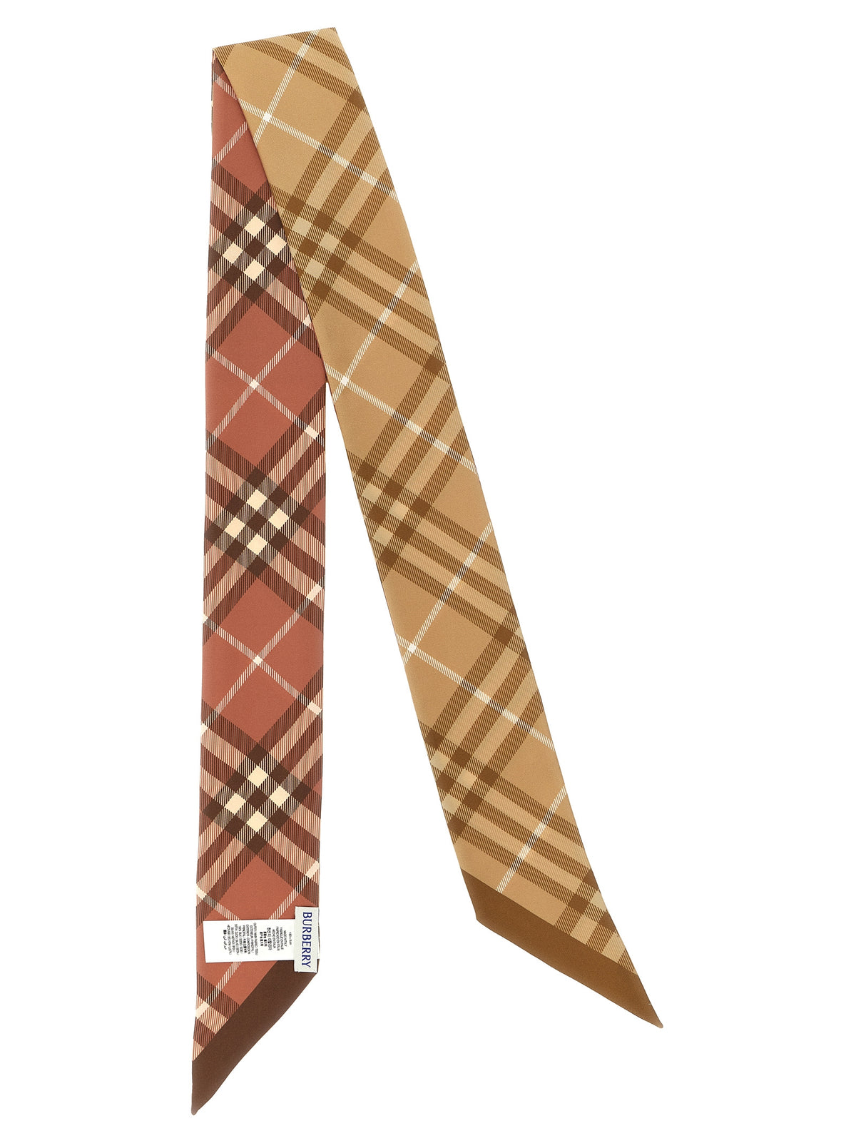 Burberry Multicolor Satin Foulard - Exquisite Silk Scarf
