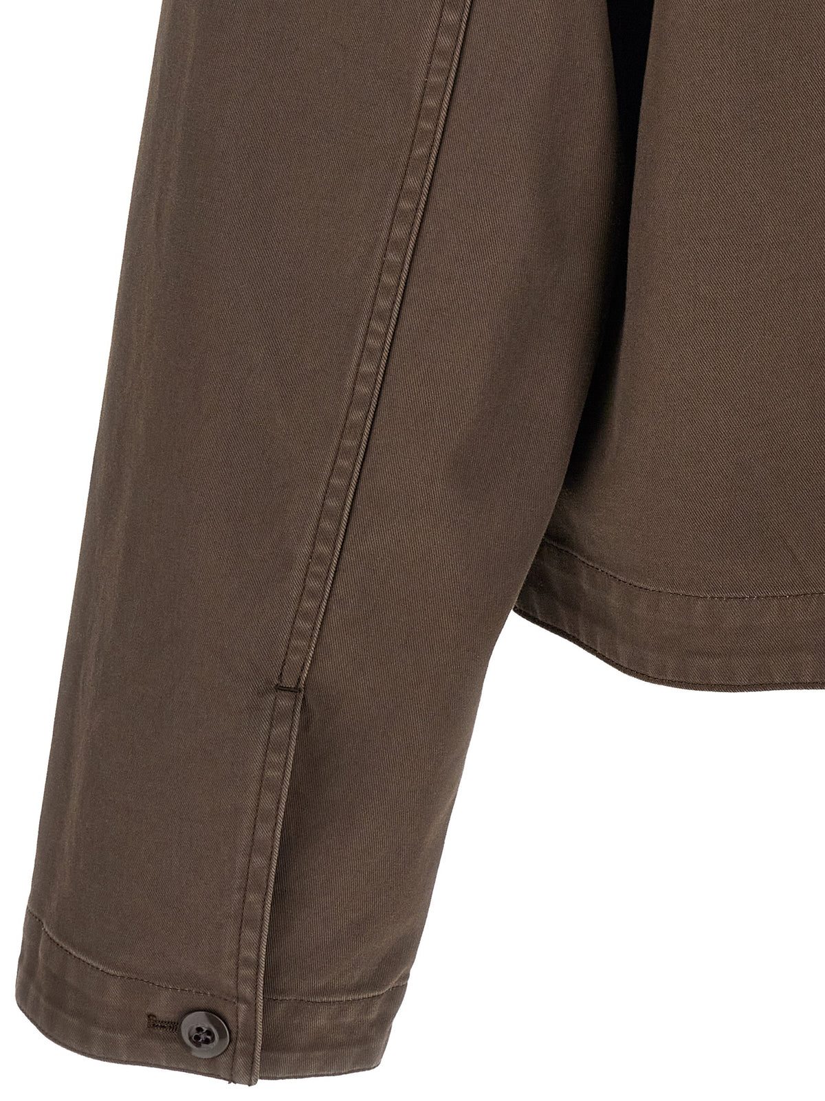 Lemaire Brown Cotton Full-Length Jacket - Timeless Luxury