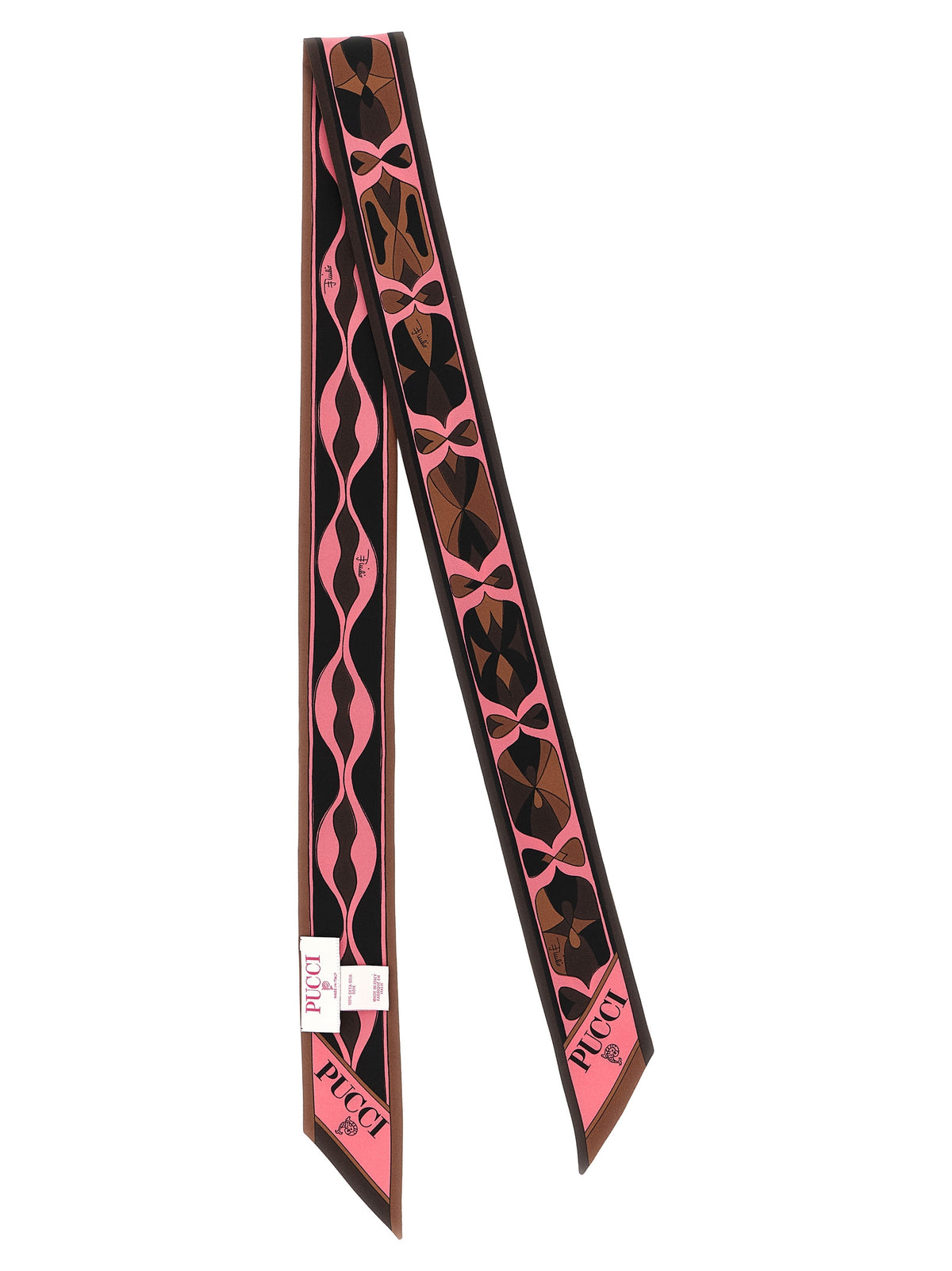 Emilio Pucci Multicolor Silk Foulard - Luxe Geometric Elegance