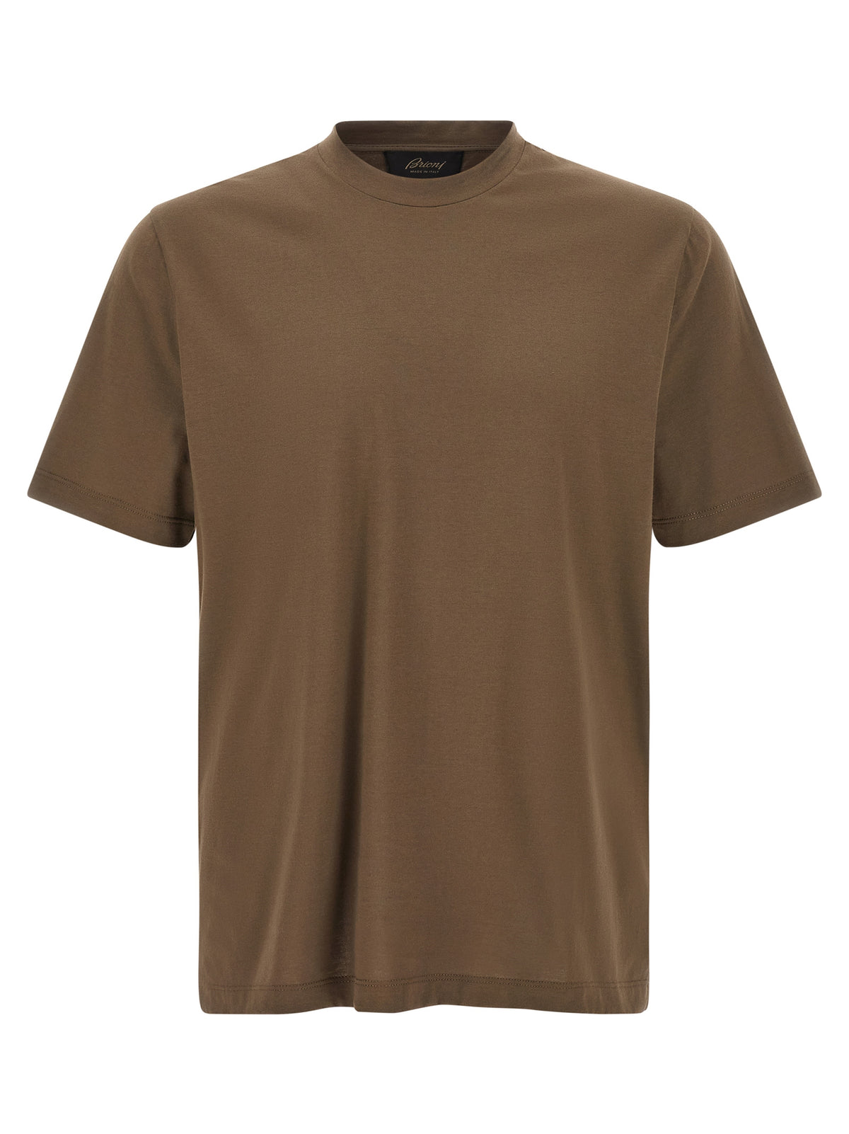 Brioni Brown Cotton T-Shirt - Timeless Luxury for Every Occasion