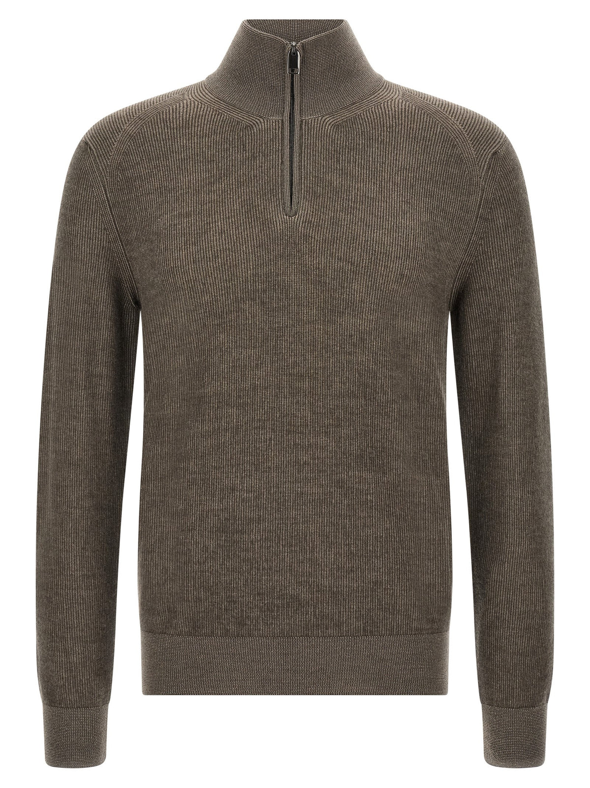 Brioni Brown Cashmere Cardigan - Timeless Luxury Redefined