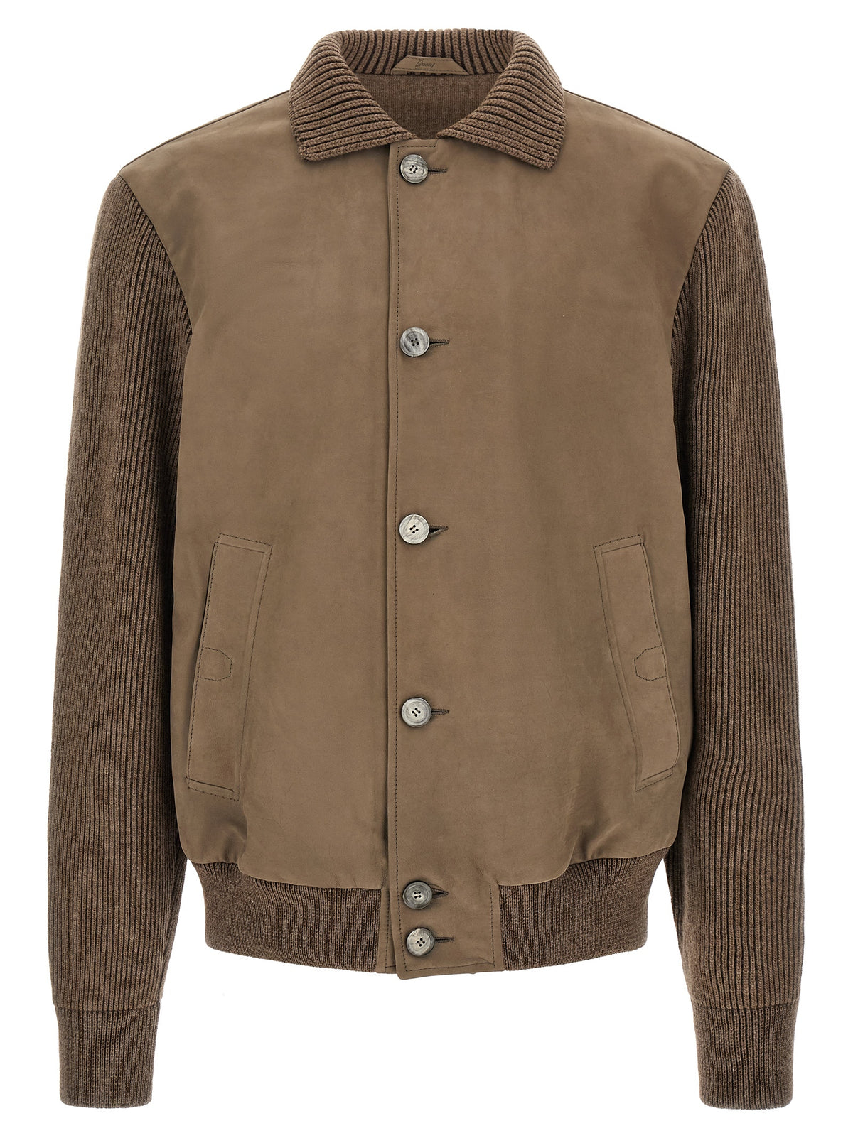 Brioni Brown Calfskin Leather Jacket - Timeless Luxury Statement