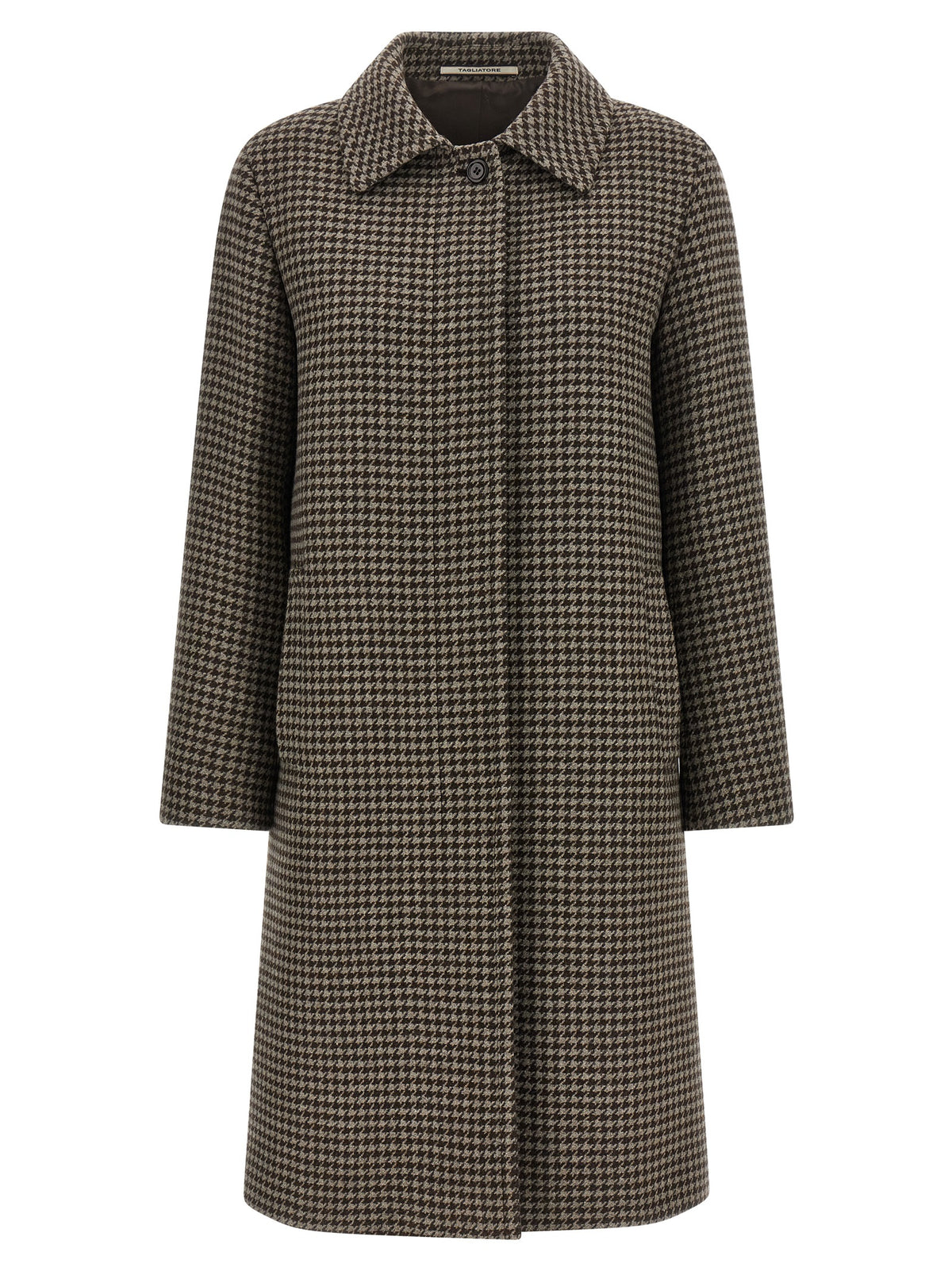 Tagliatore Brown Virgin Wool Coat - Timeless Winter Elegance