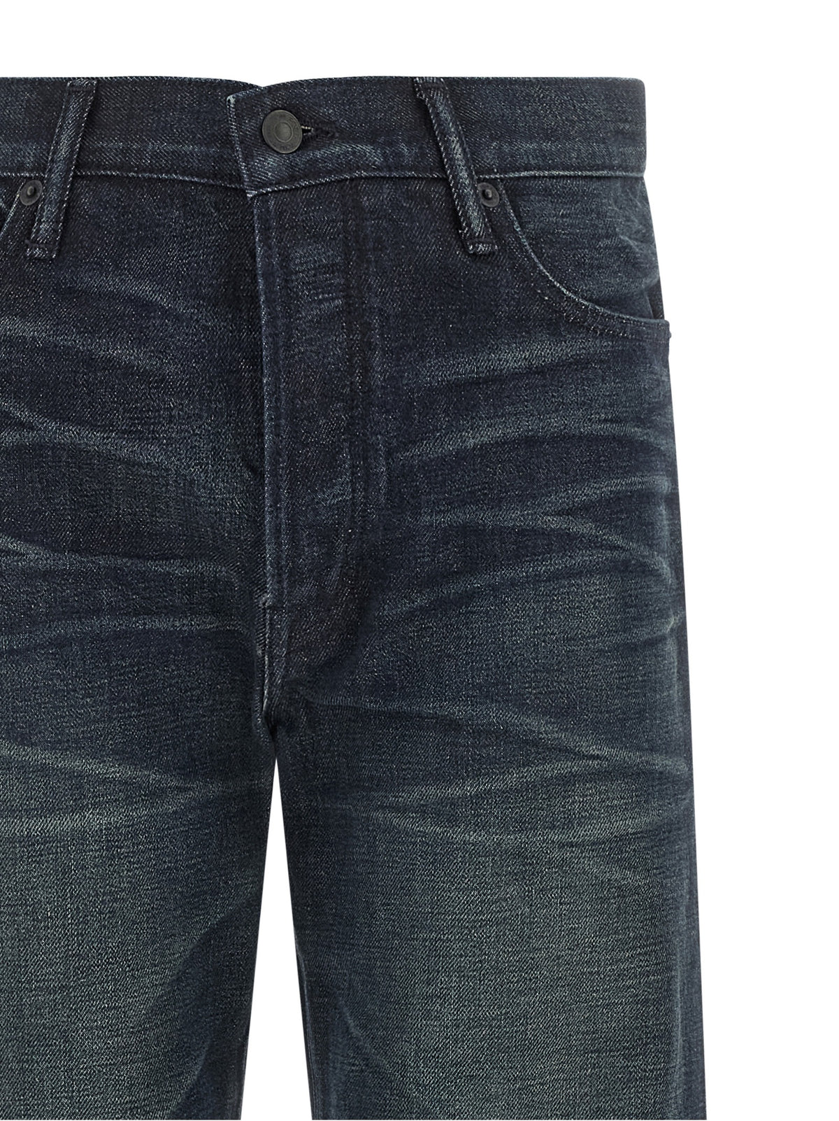 Tom Ford Blue Cotton Jeans - Elevate Your Luxury Wardrobe