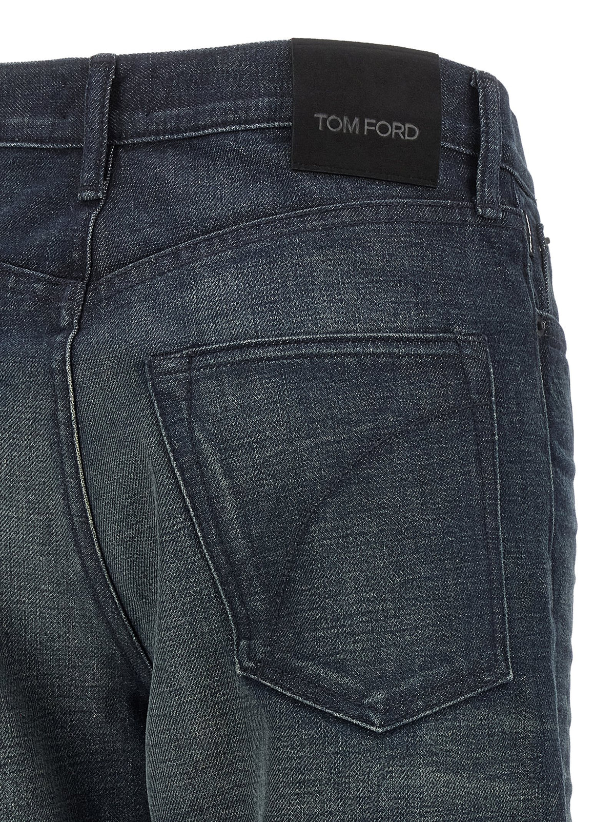 Tom Ford Blue Cotton Jeans - Elevate Your Luxury Wardrobe