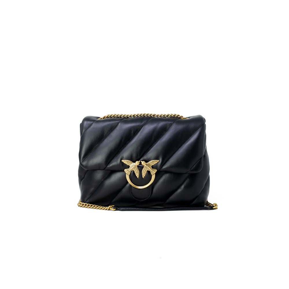PINKO Black Leather Handbag - Timeless Elegance for the Discerning