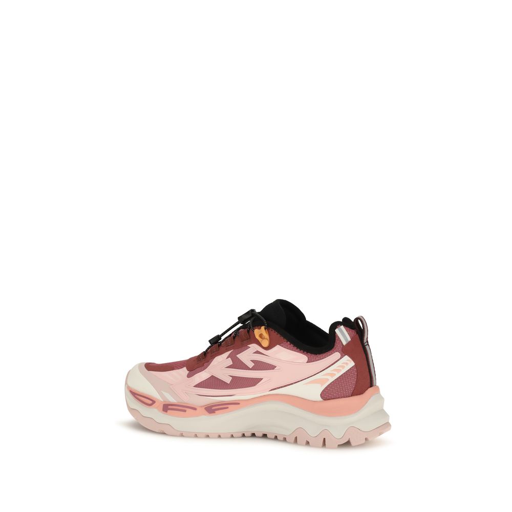 Off-White Multicolor Fabric Athletic Sneakers for Elevated Style