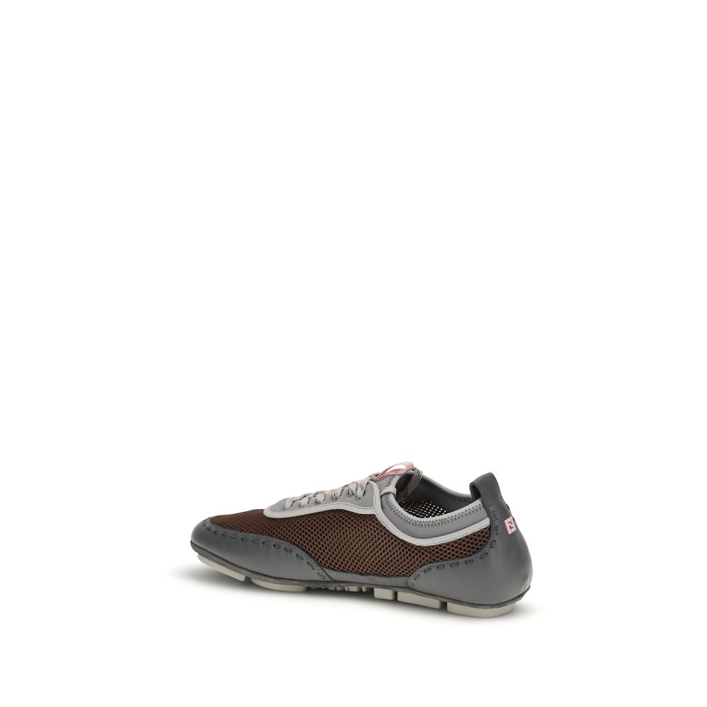 Fendi Multicolor Calf Leather Sneakers for Timeless Elegance