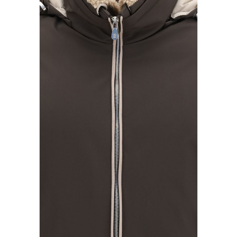 Brunello Cucinelli Brown Polyamide Bomber – Luxury Redefined