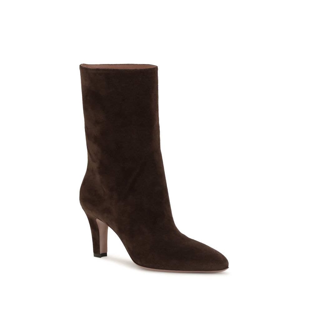 Paris Texas Brown Suede Leather Ankle Boots - Timeless Luxury