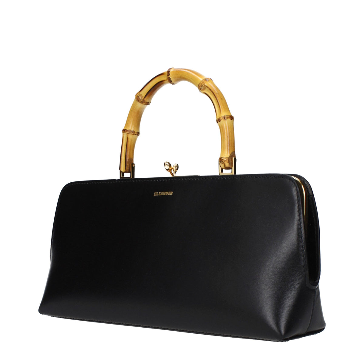 Jil Sander Black Leather Handbag - Timeless Luxury Redefined