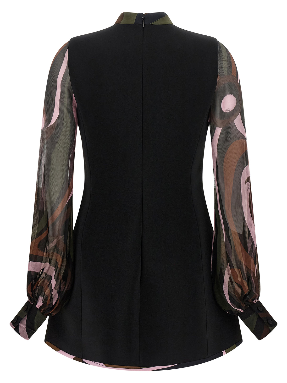 Emilio Pucci Black Viscose Short Dress - Timeless Luxury Elegance