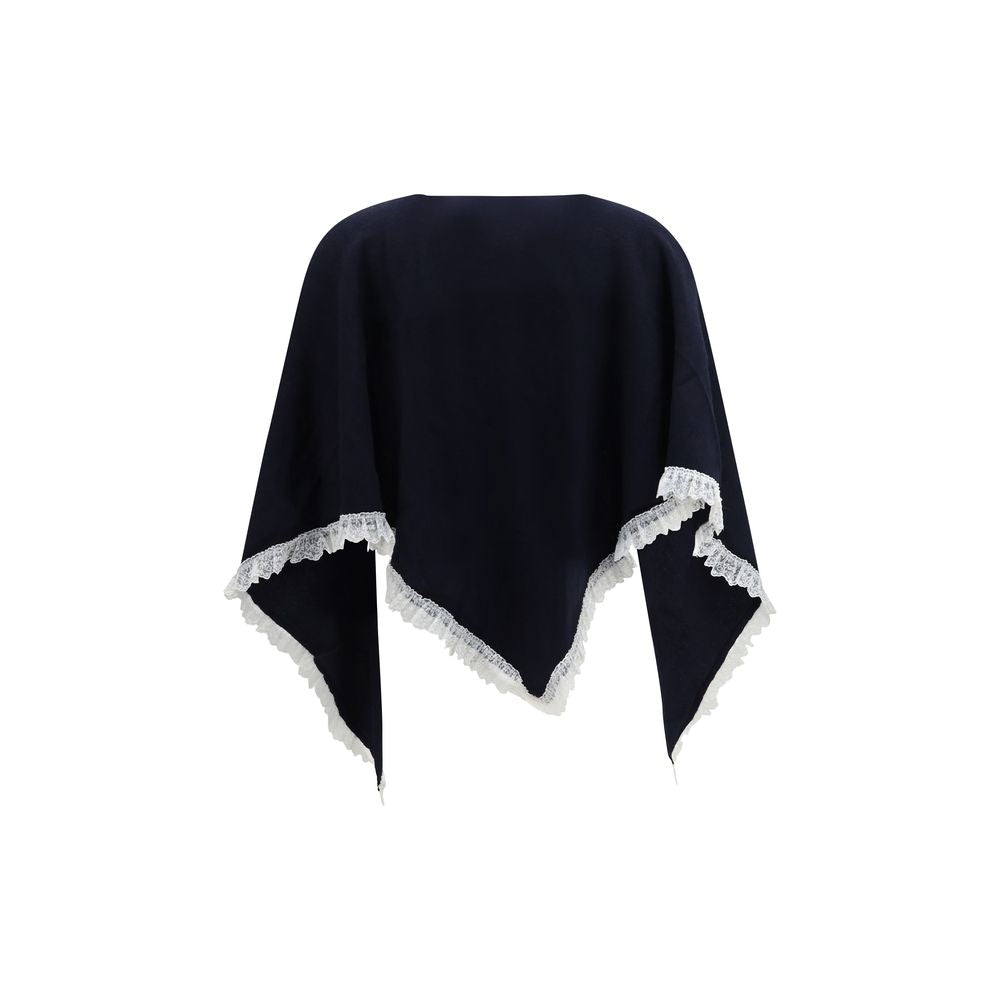 Ganni Black Wool Oves Aries Scarf - Exquisite Luxury Accessory