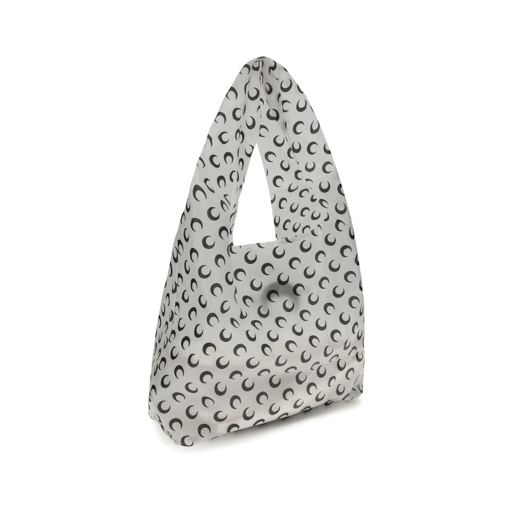 Marine Serre Luna Tote Bag - Exquisite White Polyurethane Luxury