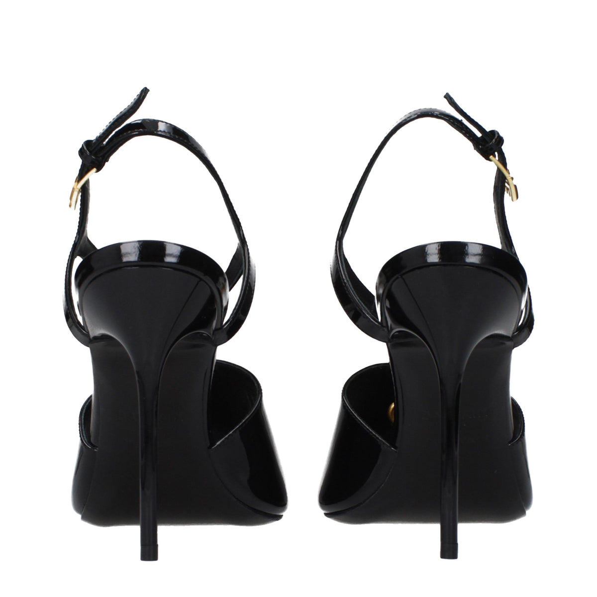 Balmain Black Leather Stiletto Heel Sandals - Timeless Elegance