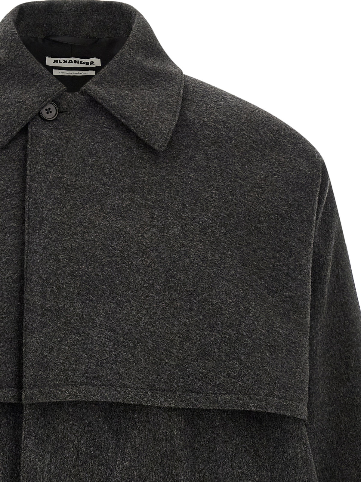 Jil Sander Gray Wool Coat - Timeless Elegance in Haute Couture