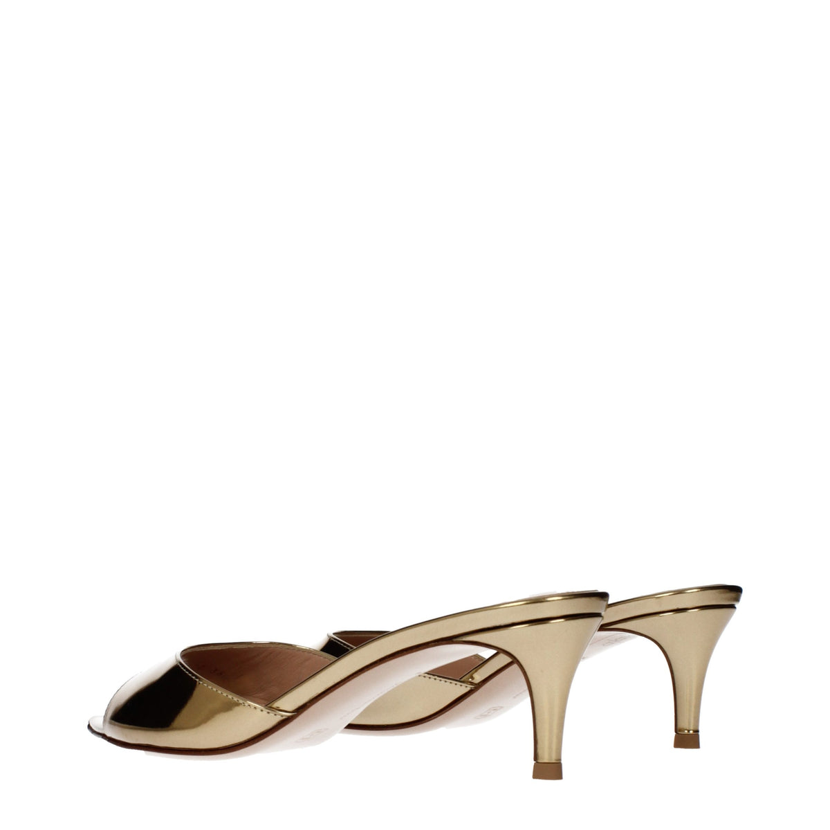 Gianvito Rossi Gold Leather Platform Sandals - Timeless Elegance
