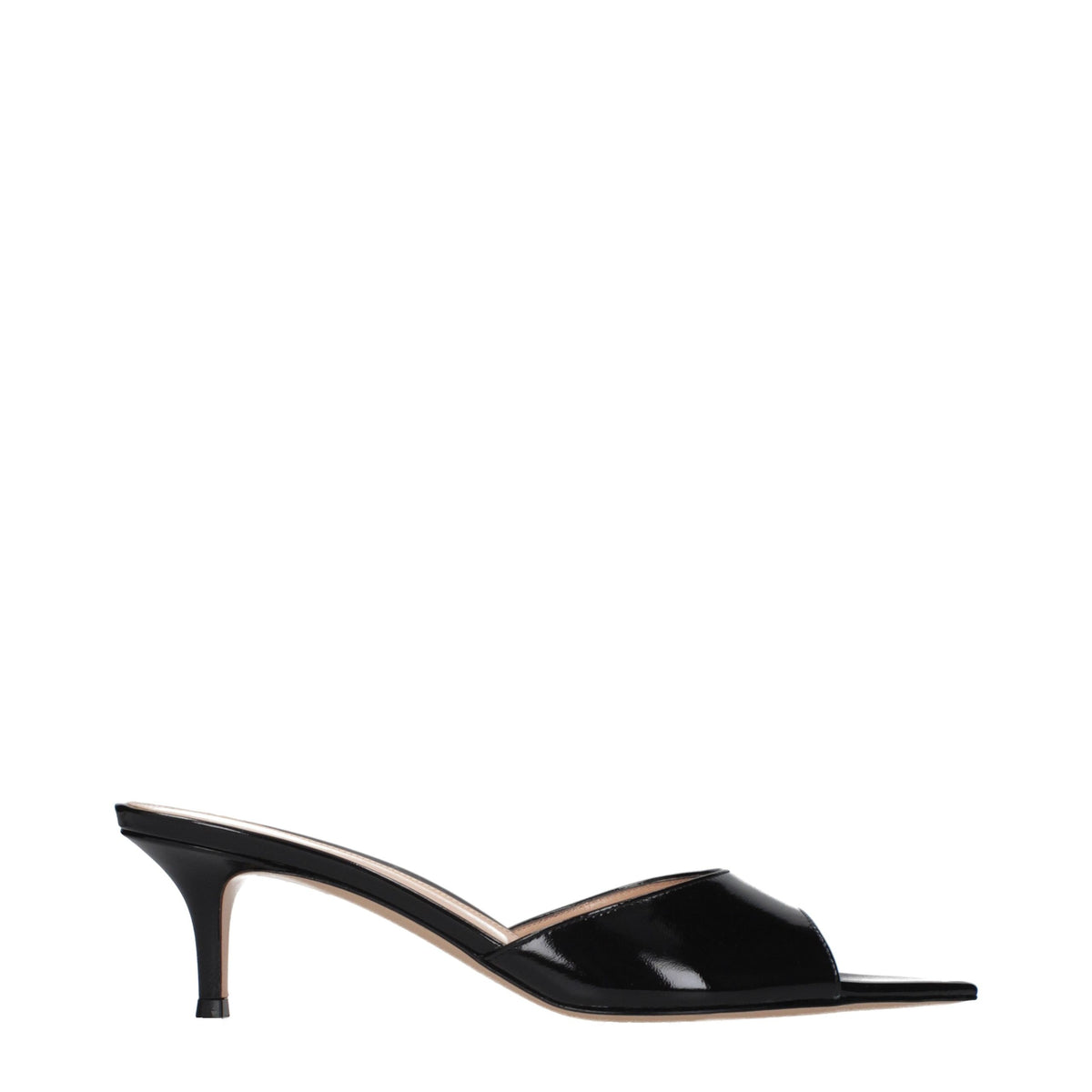 Gianvito Rossi Black Leather Platform Sandals for Timeless Elegance