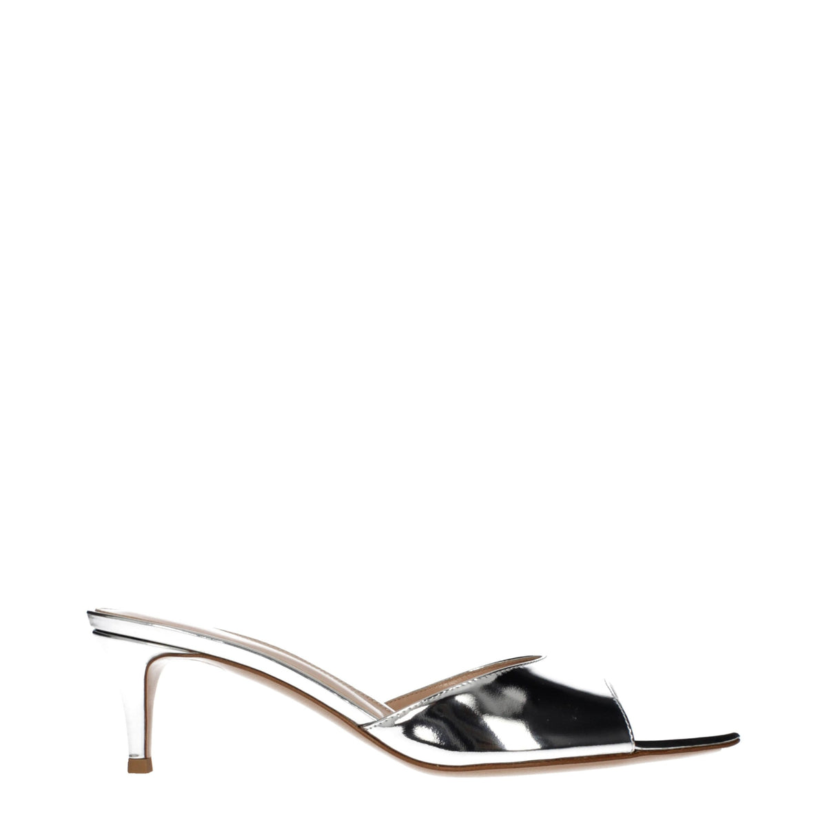 Gianvito Rossi Gray Leather Platform Sandals - Timeless Elegance