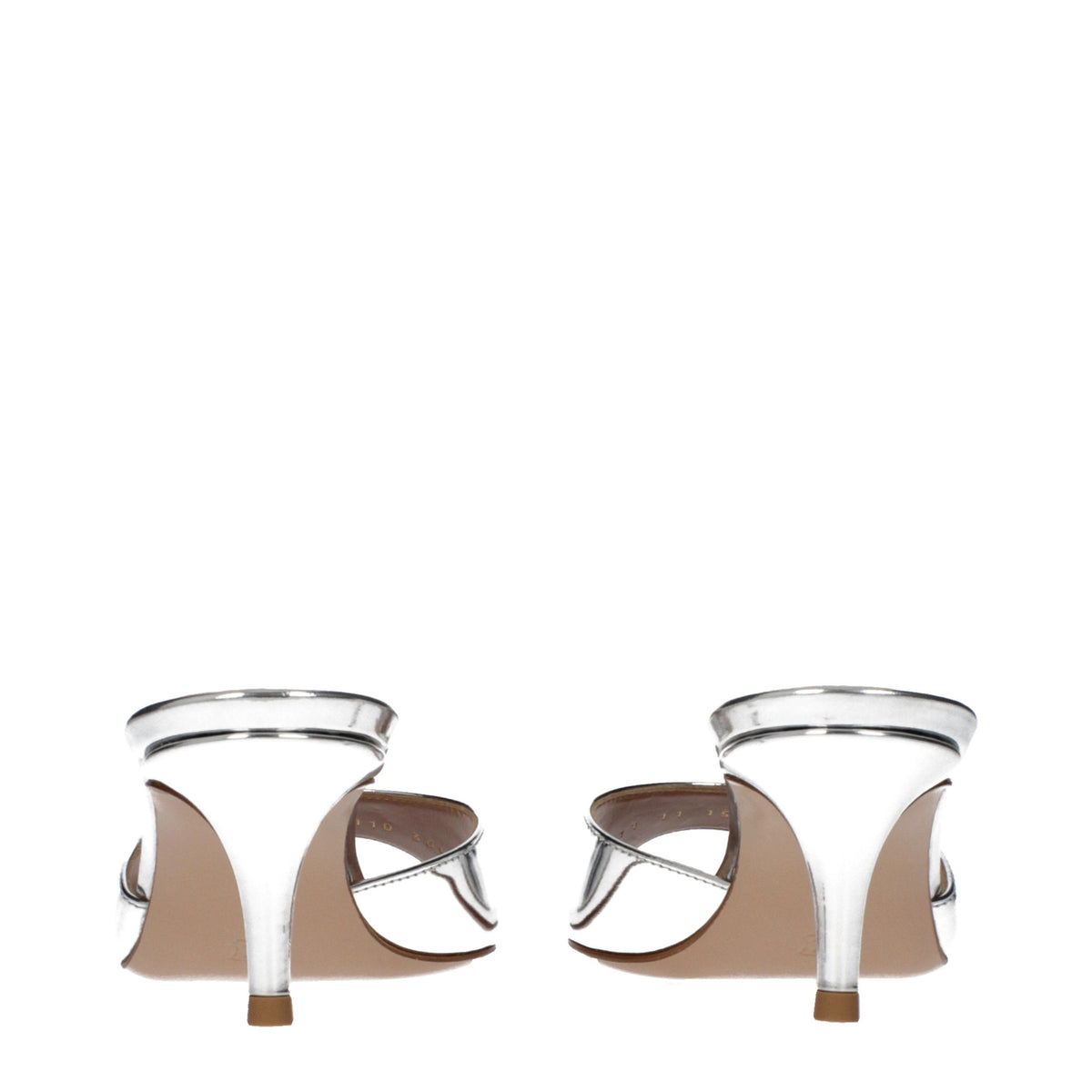 Gianvito Rossi Gray Leather Platform Sandals - Timeless Elegance