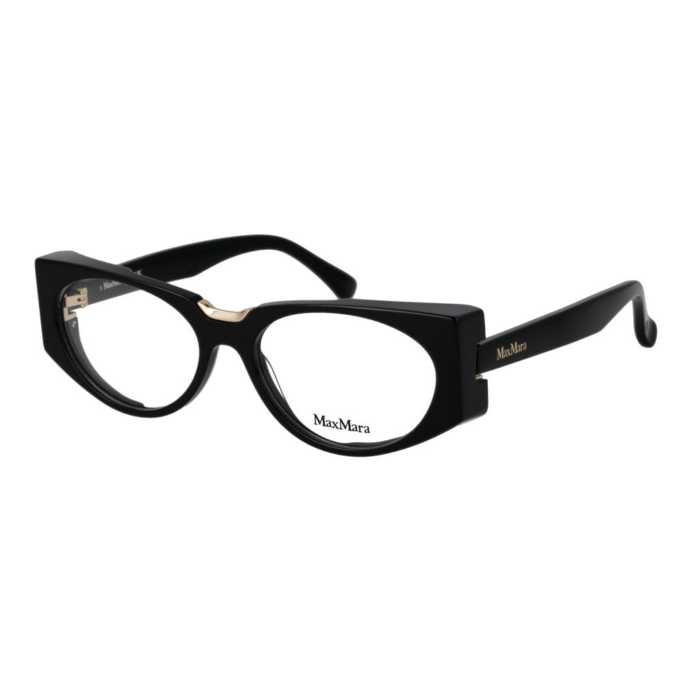 Max Mara Black Plastic Glasses - Timeless Elegance Redefined