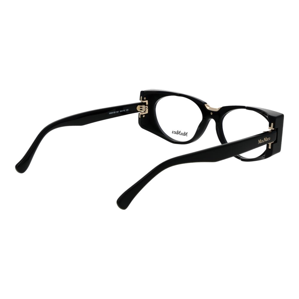 Max Mara Black Plastic Glasses - Timeless Elegance Redefined