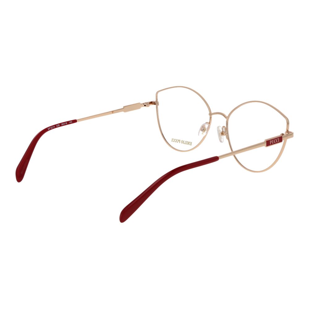 Emilio Pucci Gold Cat Eye Glasses - Timeless Luxury Elegance