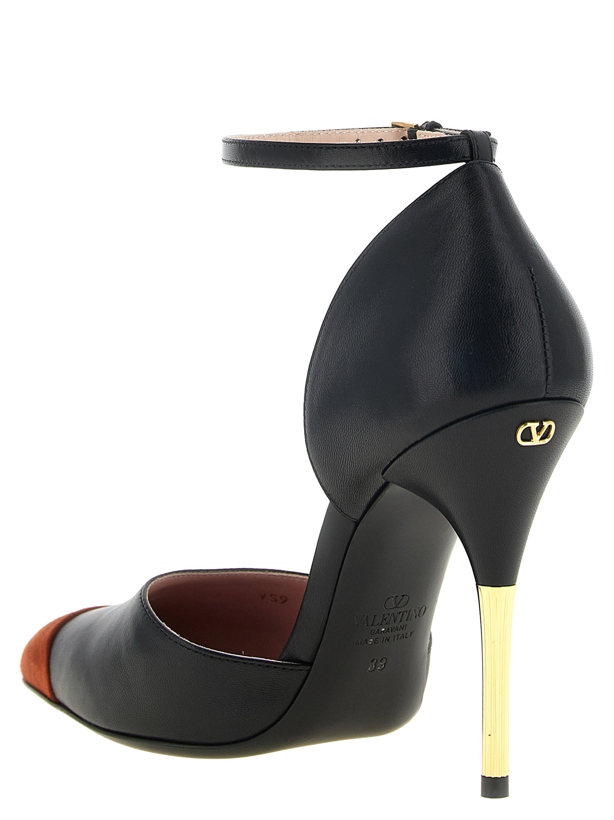 Valentino Garavani Black Goatskin High Heel Pumps