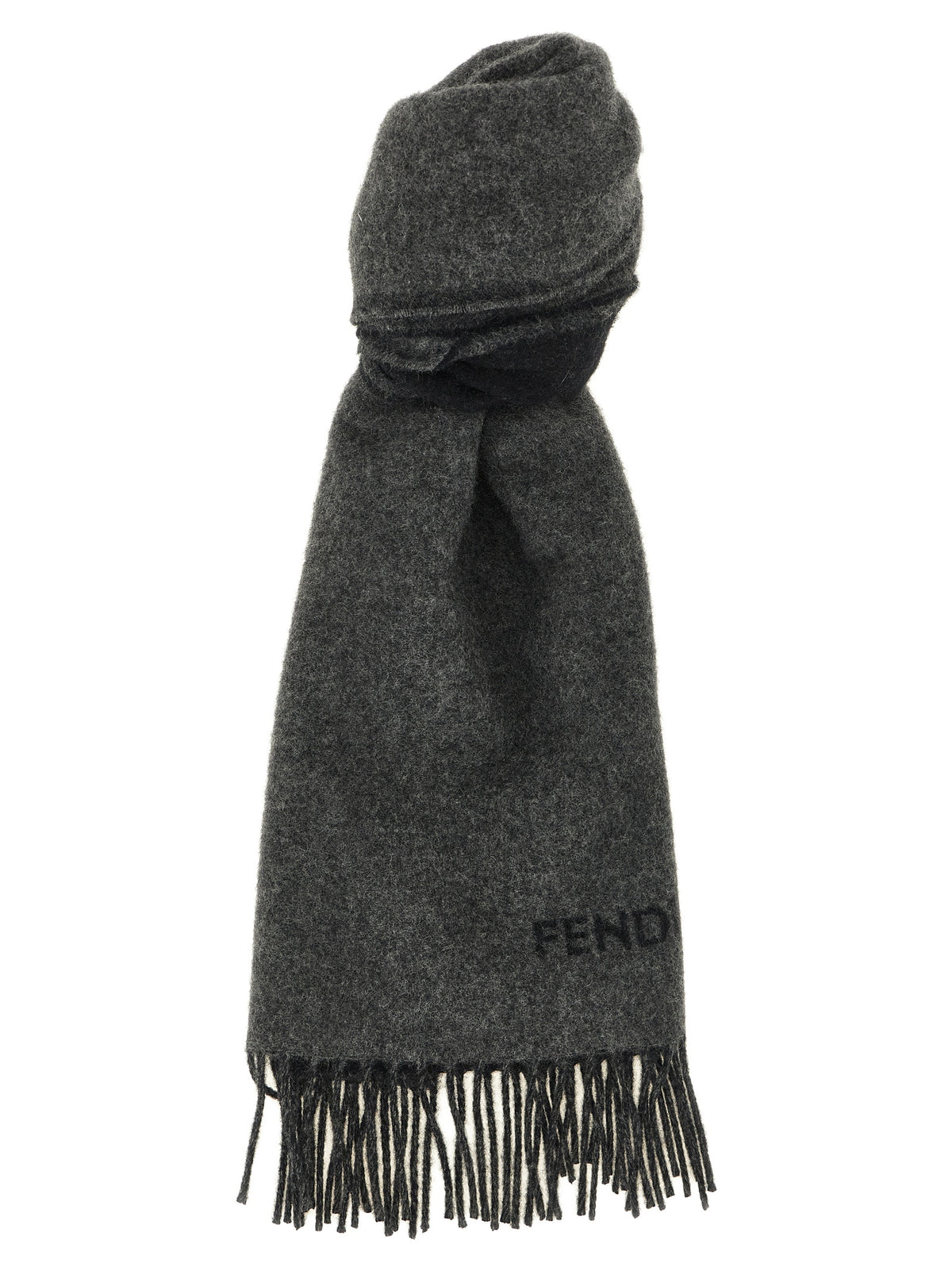 Indulge in the opulence of the Fendi Multicolor Cashmere Scarf, a luxurious blend of 100% cashmere that redefines elegance and warmth for the discerning individual.