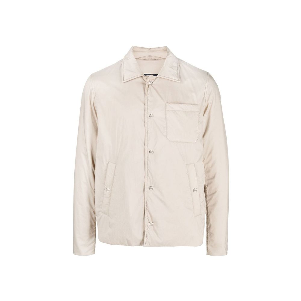 Herno Beige Polyamide Full-Length Jacket - Timeless Luxury