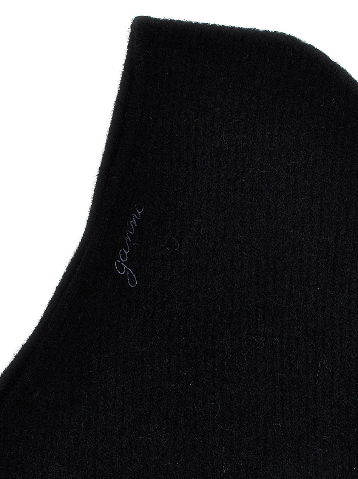 Ganni Black Wool Hat - Luxurious Alpaca Blend Accessory