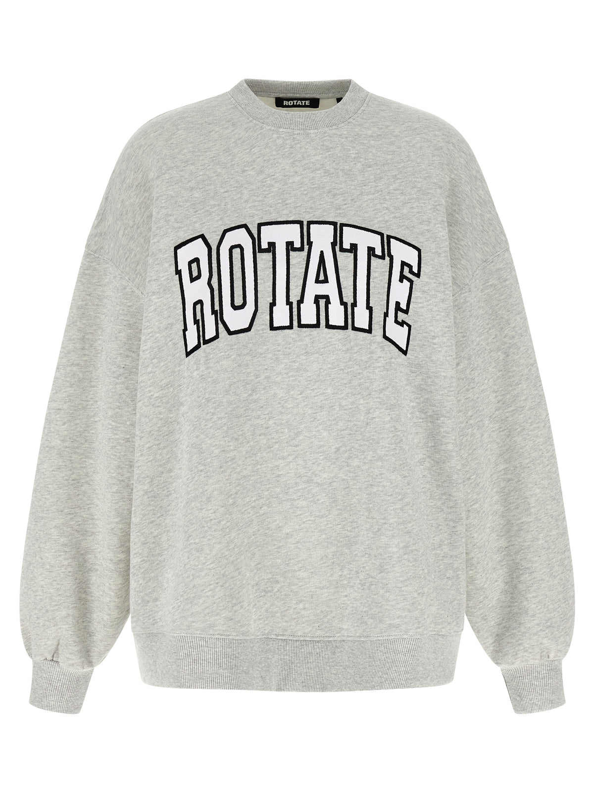 ROTATE BIRGER CHRISTENSEN Gray Cotton Sweatshirt - Effortless Luxury