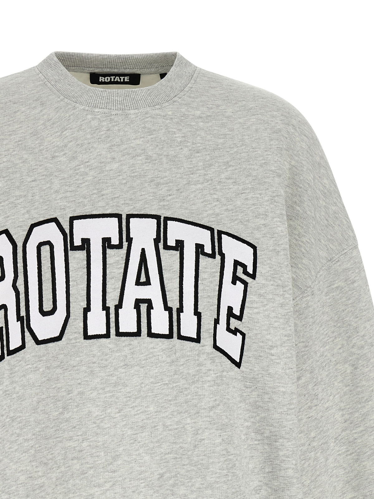 ROTATE BIRGER CHRISTENSEN Gray Cotton Sweatshirt - Effortless Luxury