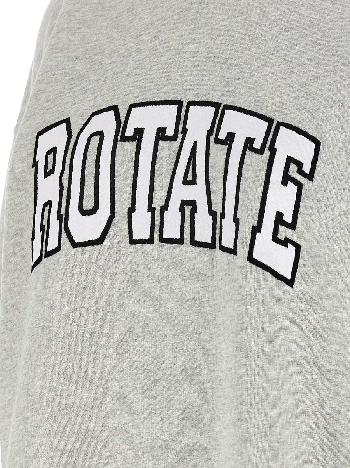 ROTATE BIRGER CHRISTENSEN Gray Cotton Sweatshirt - Effortless Luxury