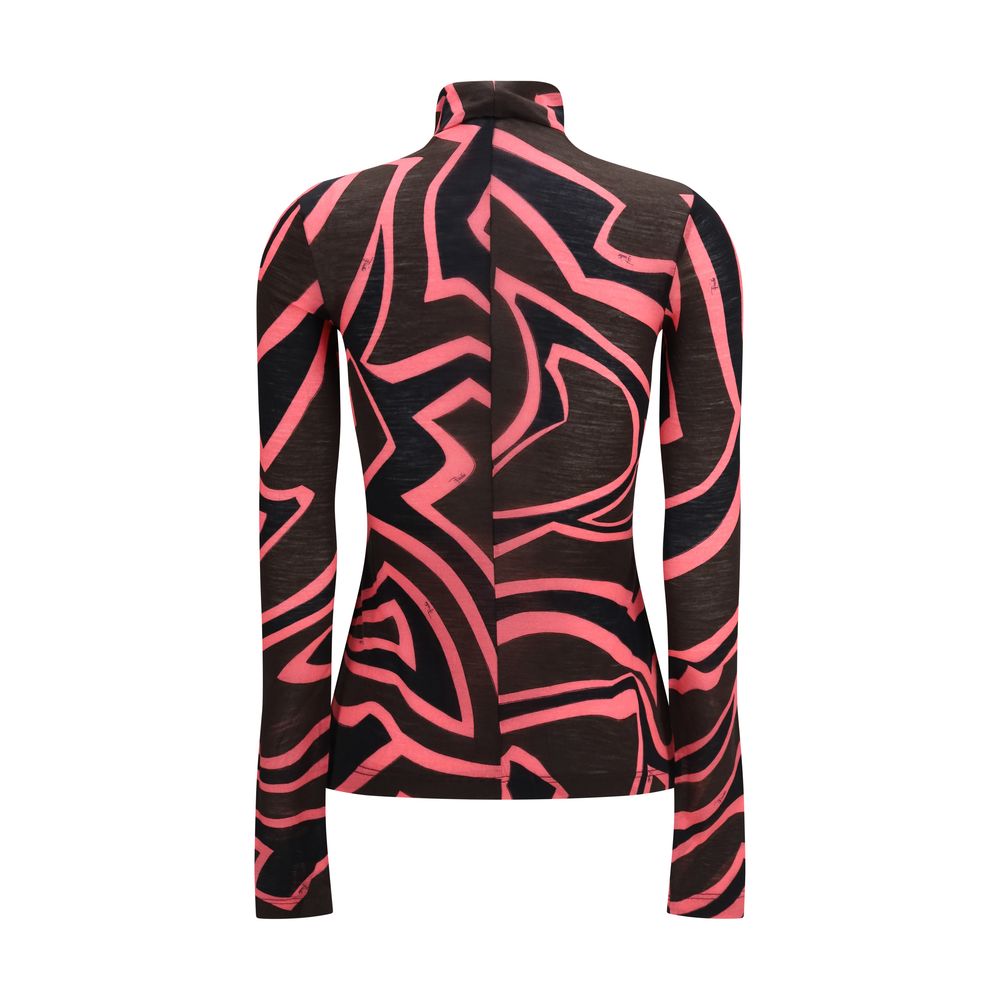 Emilio Pucci Multicolor Wool Oves Aries Pattern Shirt - Luxe Elegance