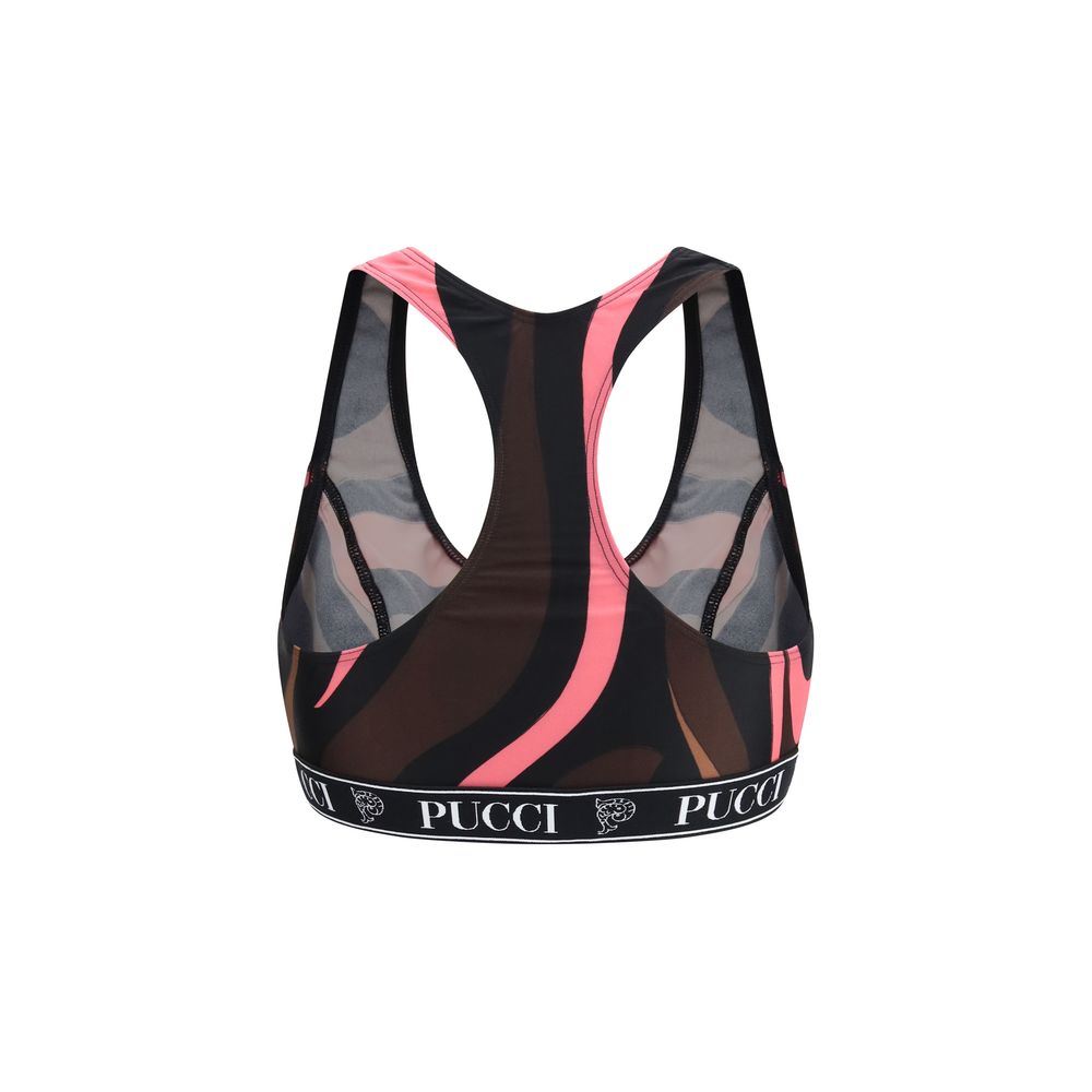 Emilio Pucci Multicolor Sport Bra - Luxury Activewear Elegance