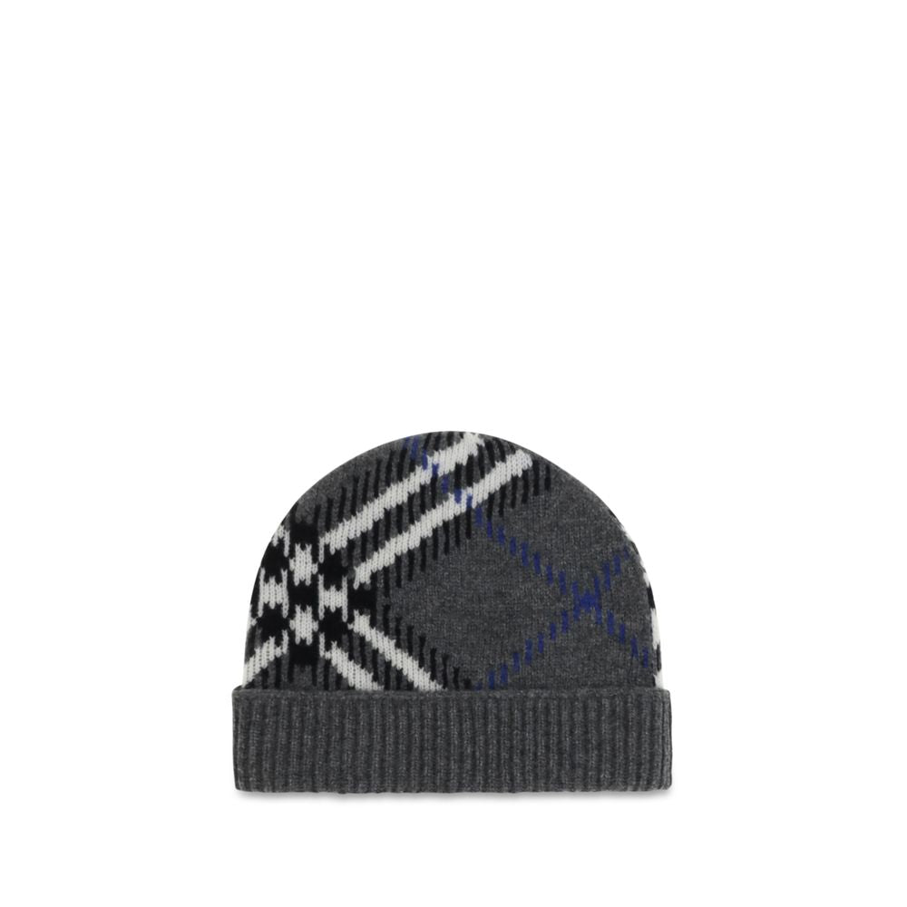 Burberry Gray Cashmere Beanie - Timeless Luxury Accessory