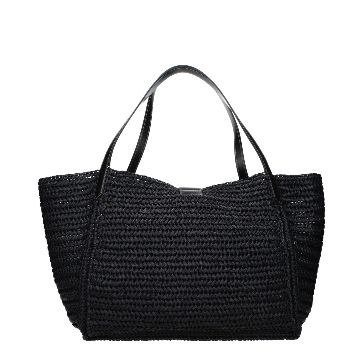 Tom Ford Black Raffia Shoulder Bag - Exquisite Luxury Craftsmanship
