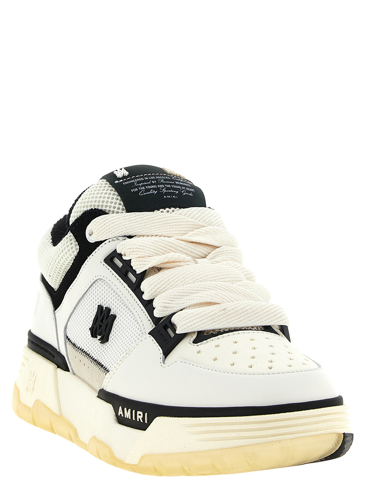 Amiri White Calfskin Chunky Sneakers - Elevate Urban Luxury