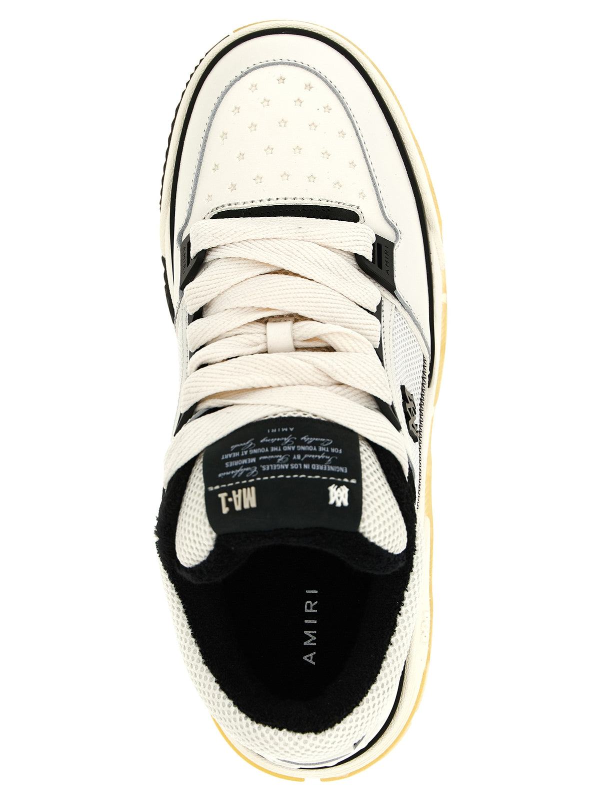 Amiri White Calfskin Chunky Sneakers - Urban Luxury Redefined