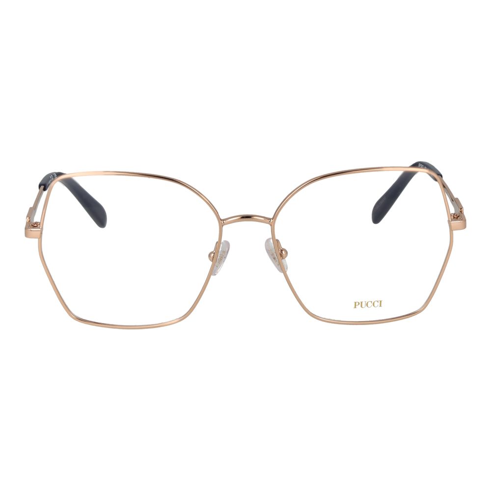 Emilio Pucci Gold Metal Glasses - Timeless Luxury Redefined