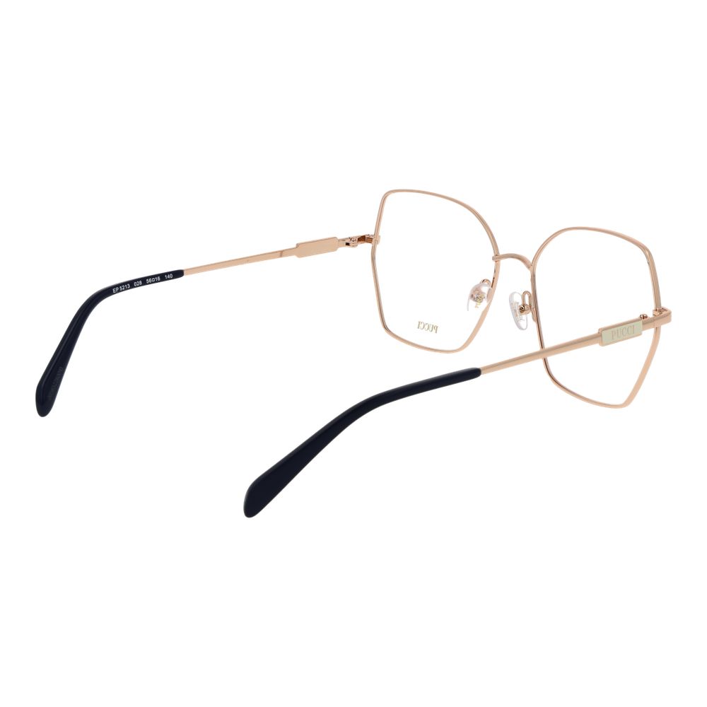 Emilio Pucci Gold Metal Glasses - Elevate Your Luxury Style
