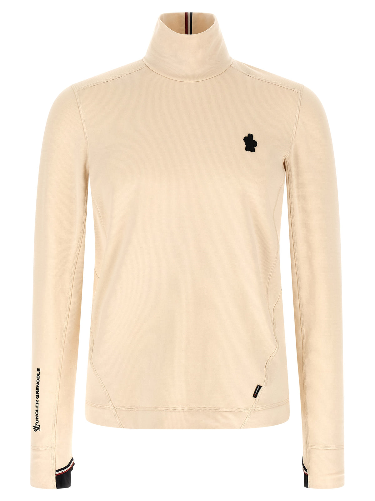 Moncler Grenoble White Polyamide Cardigan for Elevated Adventure