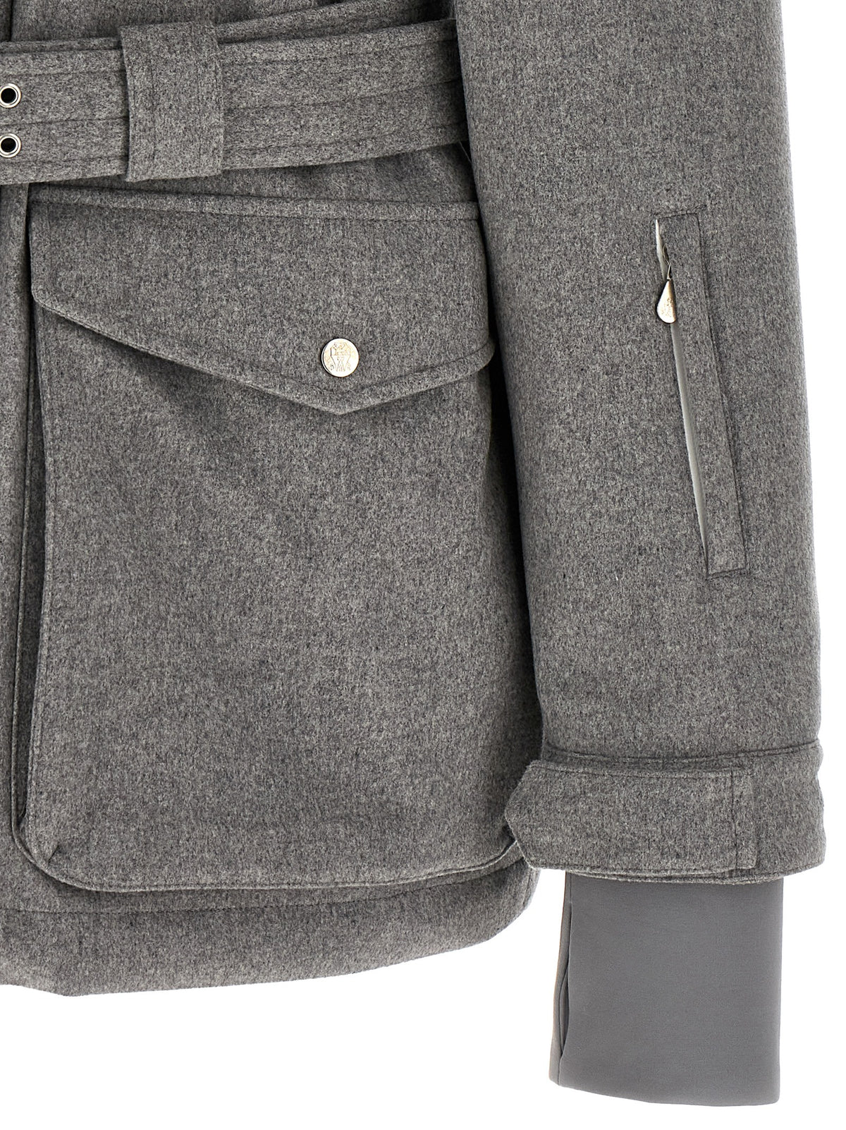 Brunello Cucinelli Gray Wool Full-Length Jacket - Timeless Luxury